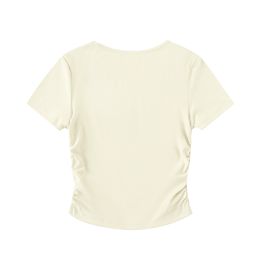 Stilled Waves Ruched Athletic Top