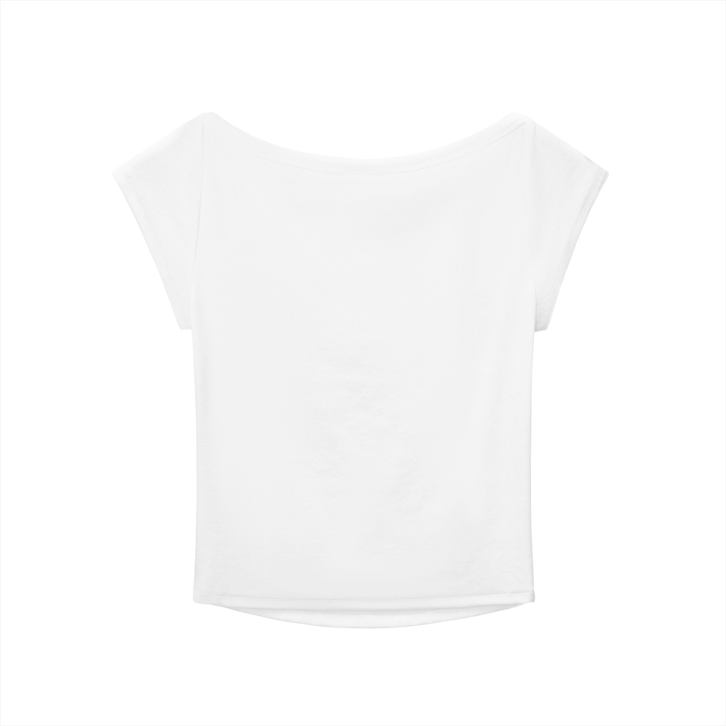 Stilled Waves Slim-Fit Wide Neck Top