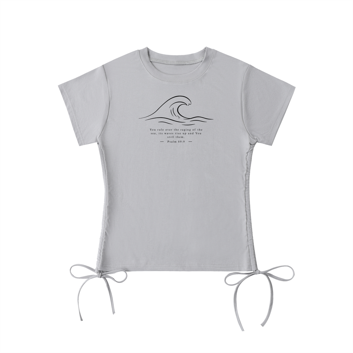 Stilled Wave Elegant Drawstring Top