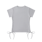 Stilled Waves Elegant Drawstring Top