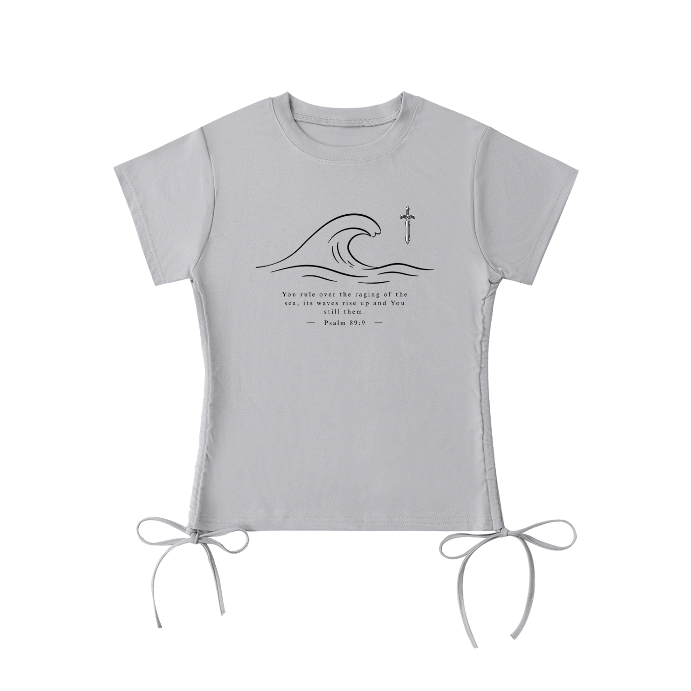 Stilled Waves Elegant Drawstring Top