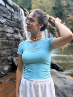 Stilled Wave Ruched Athletic Top
