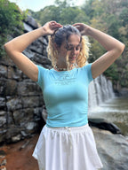 Stilled Wave Ruched Athletic Top