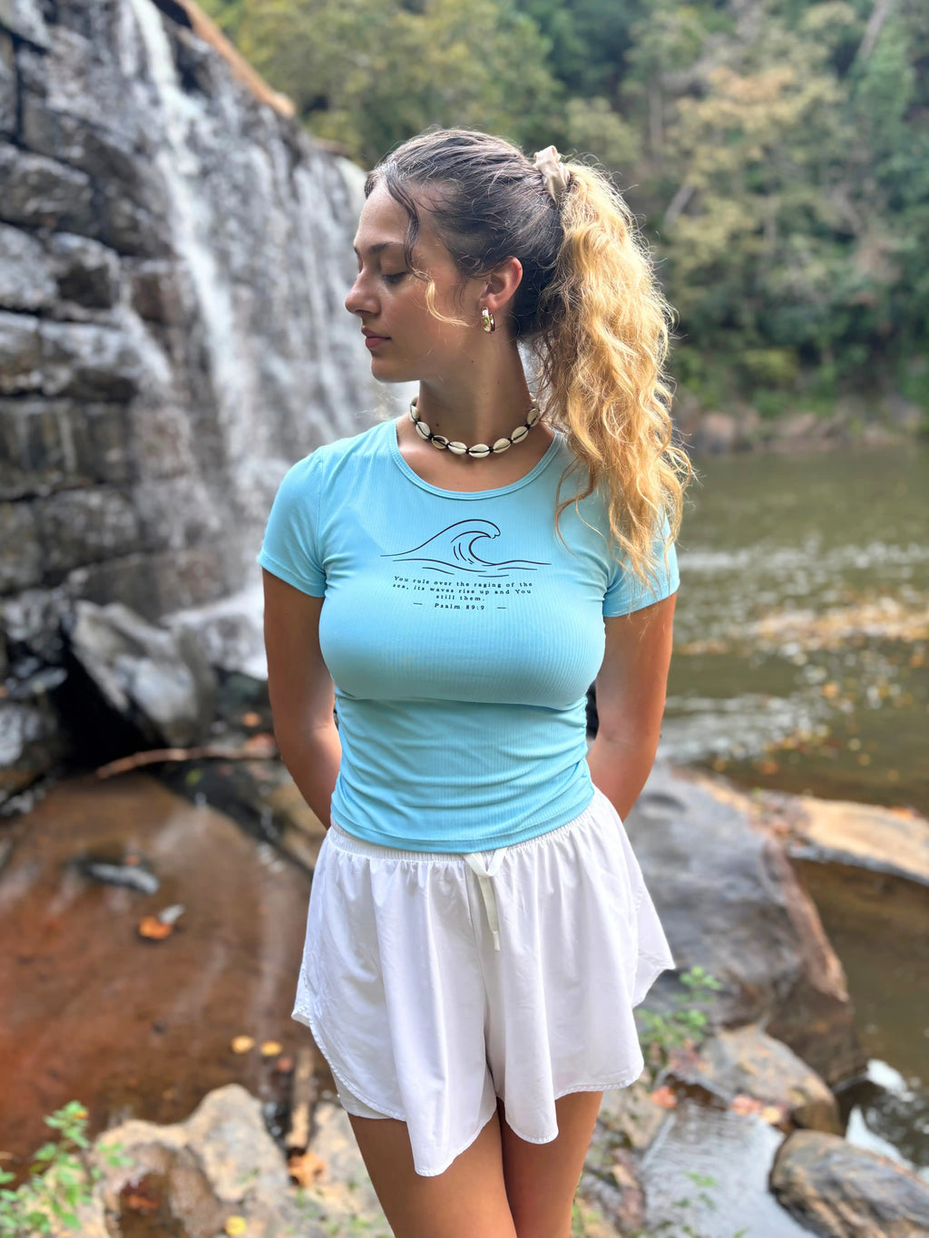Stilled Wave Ruched Athletic Top