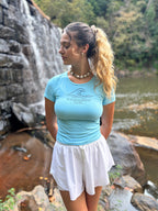 Stilled Wave Ruched Athletic Top