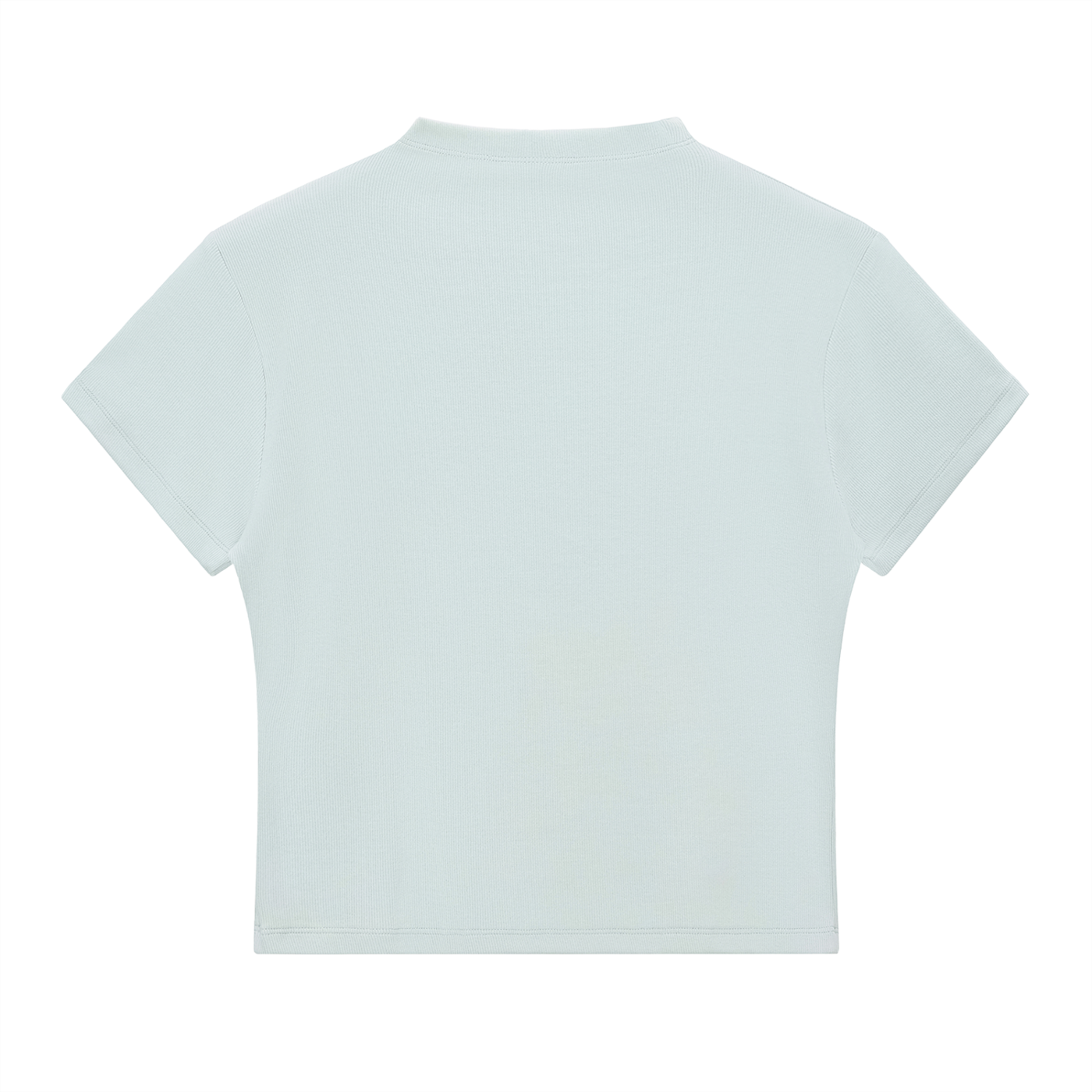 Stilled Wave Slim-Fit Mock Neck Top