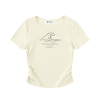 Stilled Wave Ruched Athletic Top
