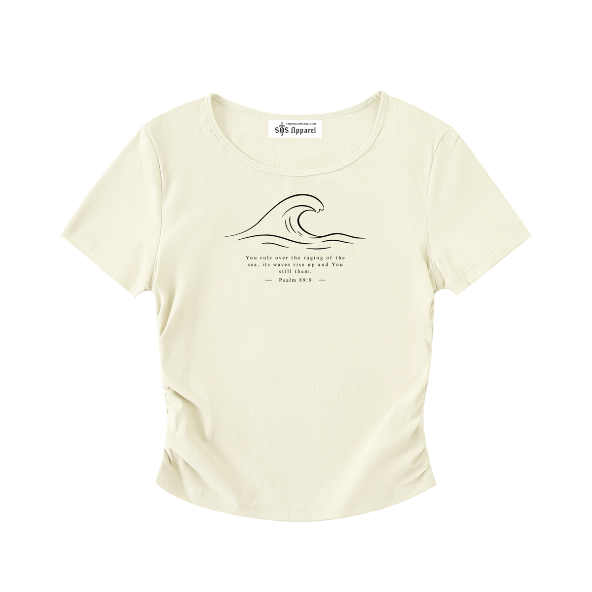 Stilled Wave Ruched Athletic Top