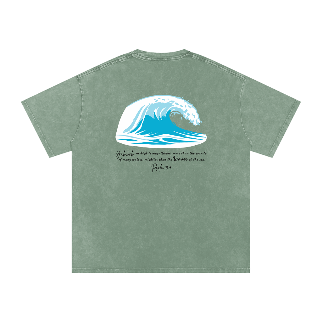 Wave Washed Out Oversized Tee