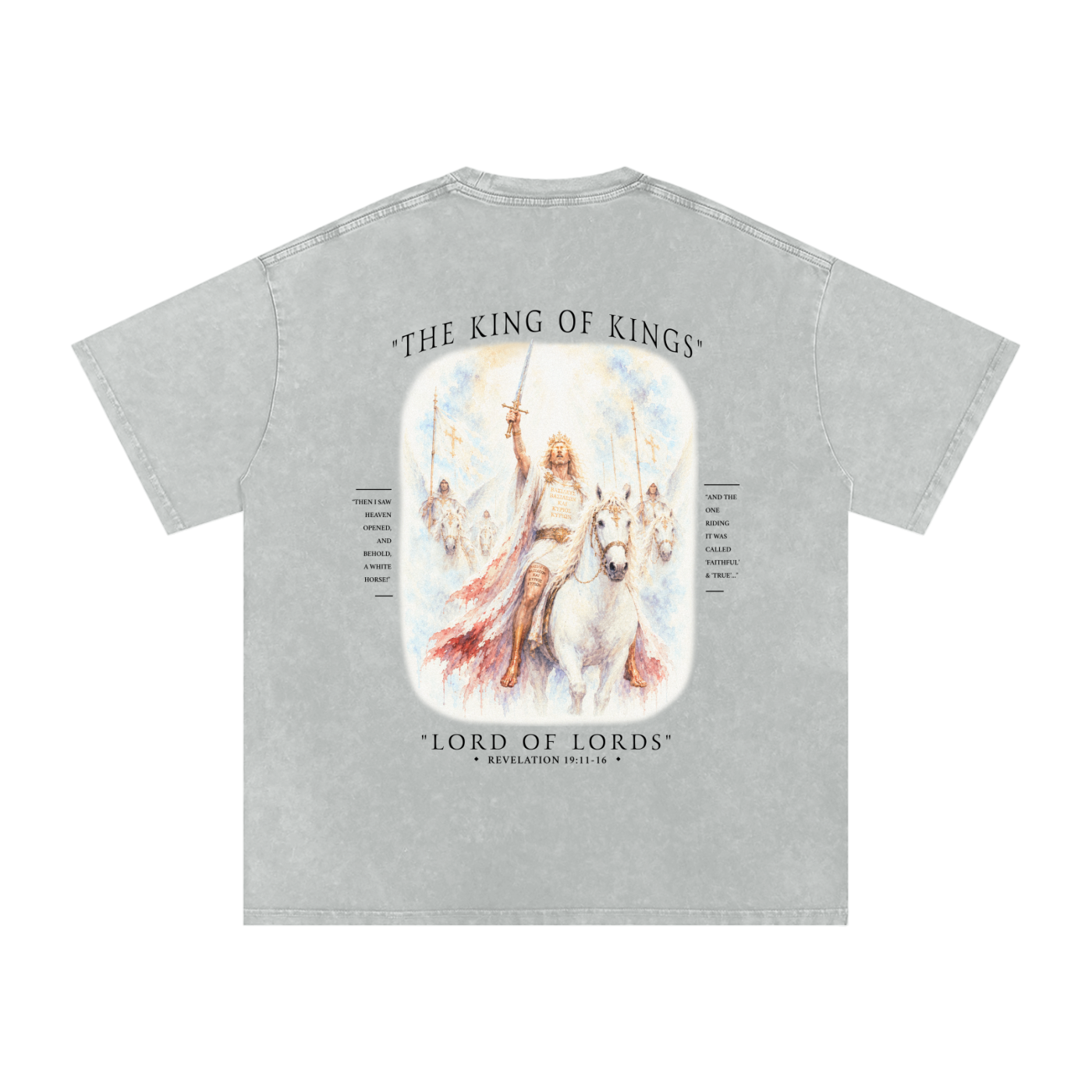 Rider coming with angels
