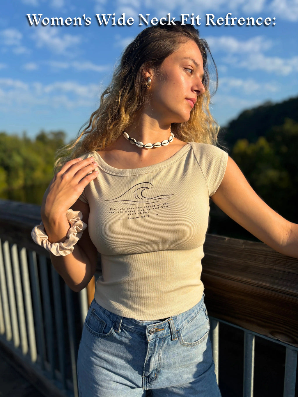 SOS Apparel Slim-Fit Wide Neck Top