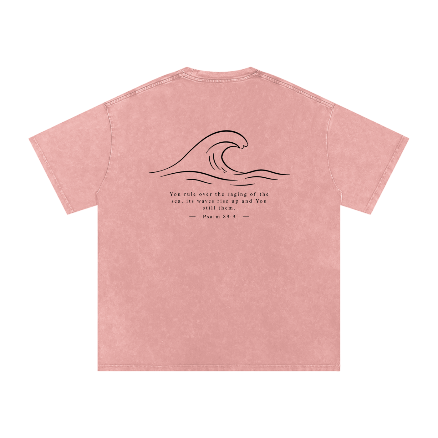 Stilled Waves Washed Out Oversized Tee