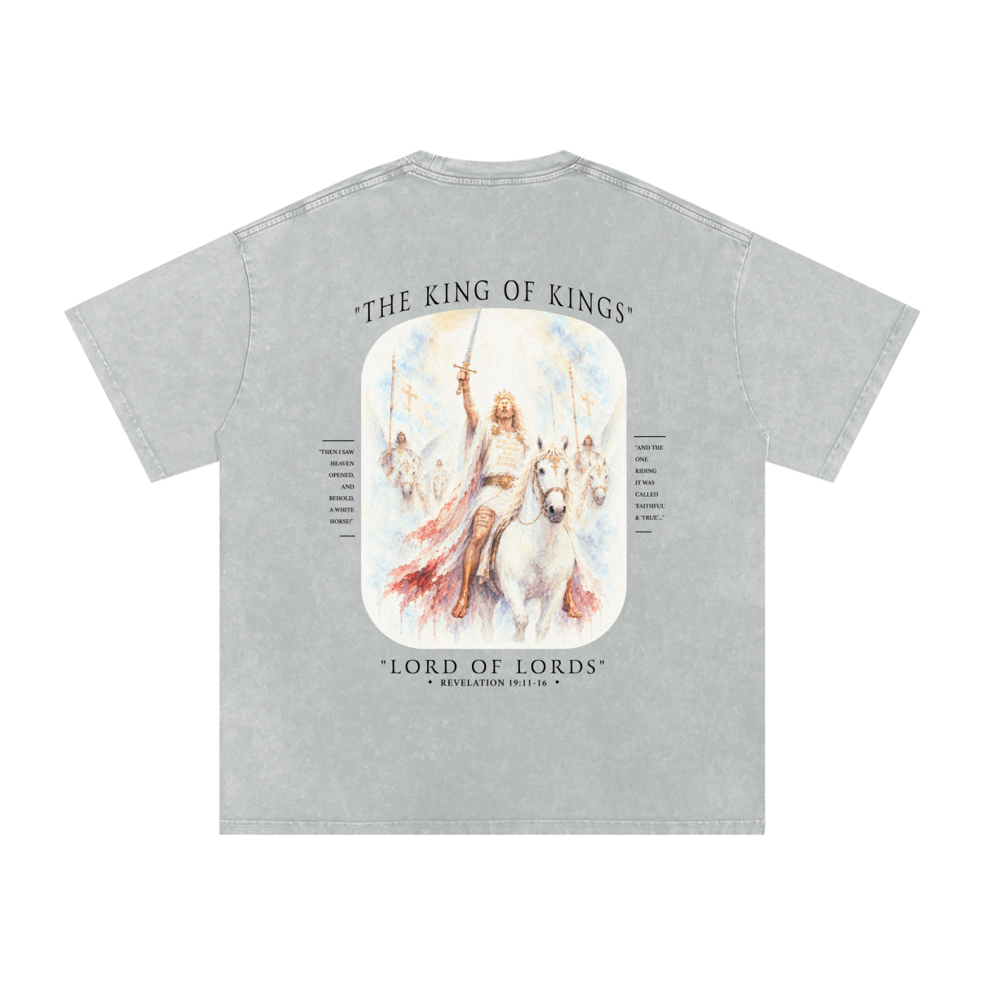 Rider coming with angels