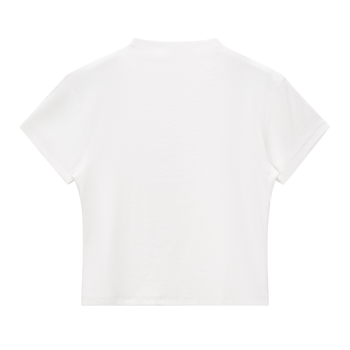 Stilled Wave Slim-Fit Mock Neck Top