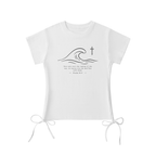 Stilled Waves Elegant Drawstring Top