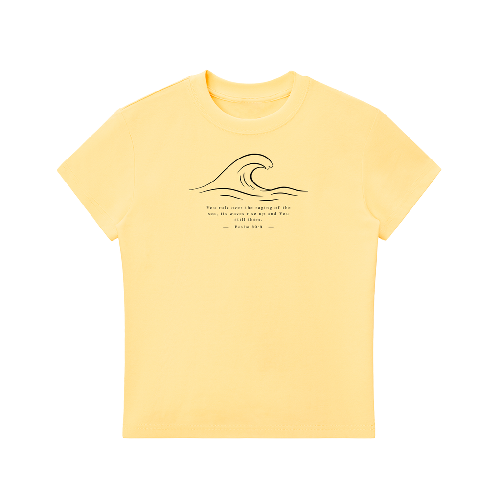 Stilled Wave Slim-Fit Women's Crewneck Tee
