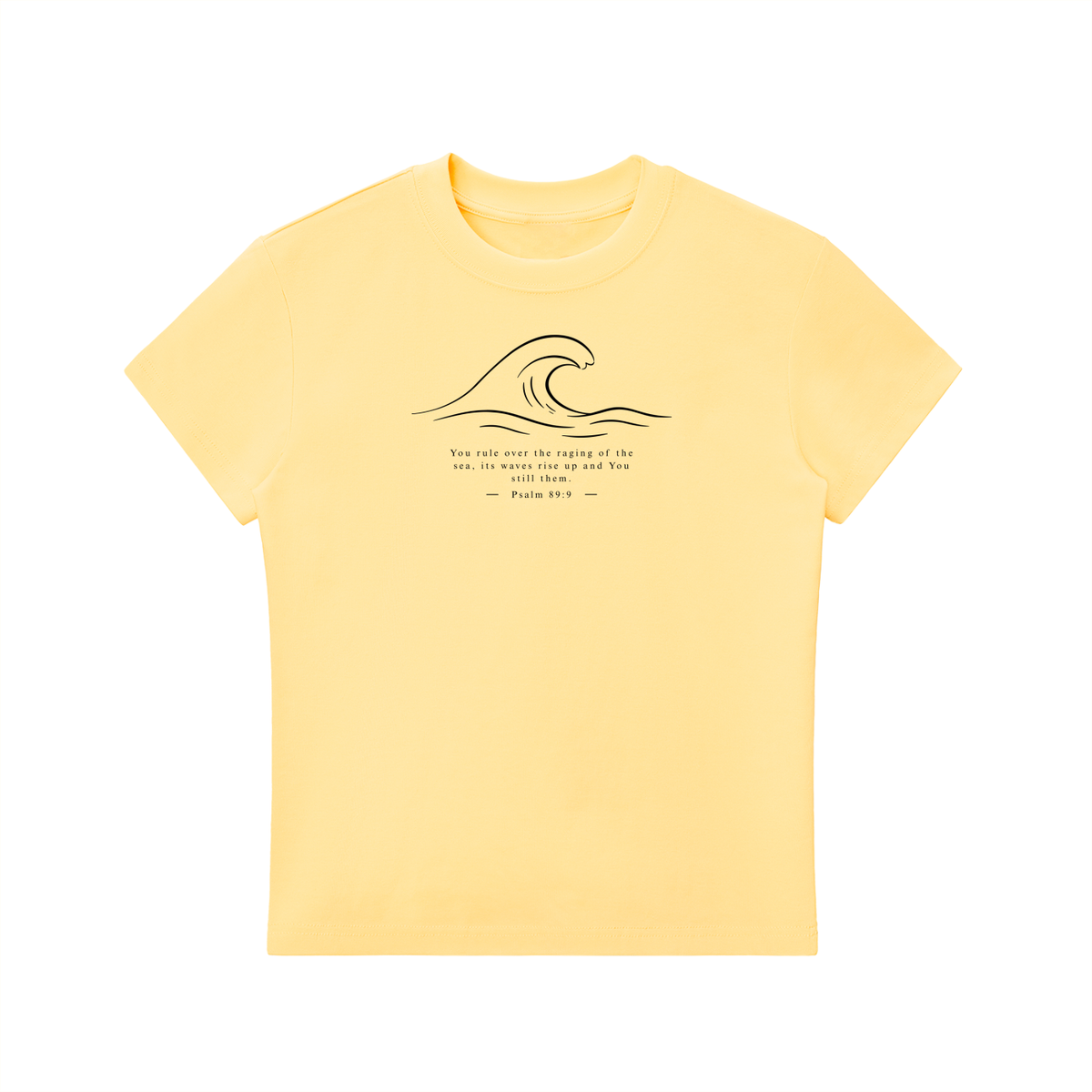 Stilled Wave Slim-Fit Women's Crewneck Tee