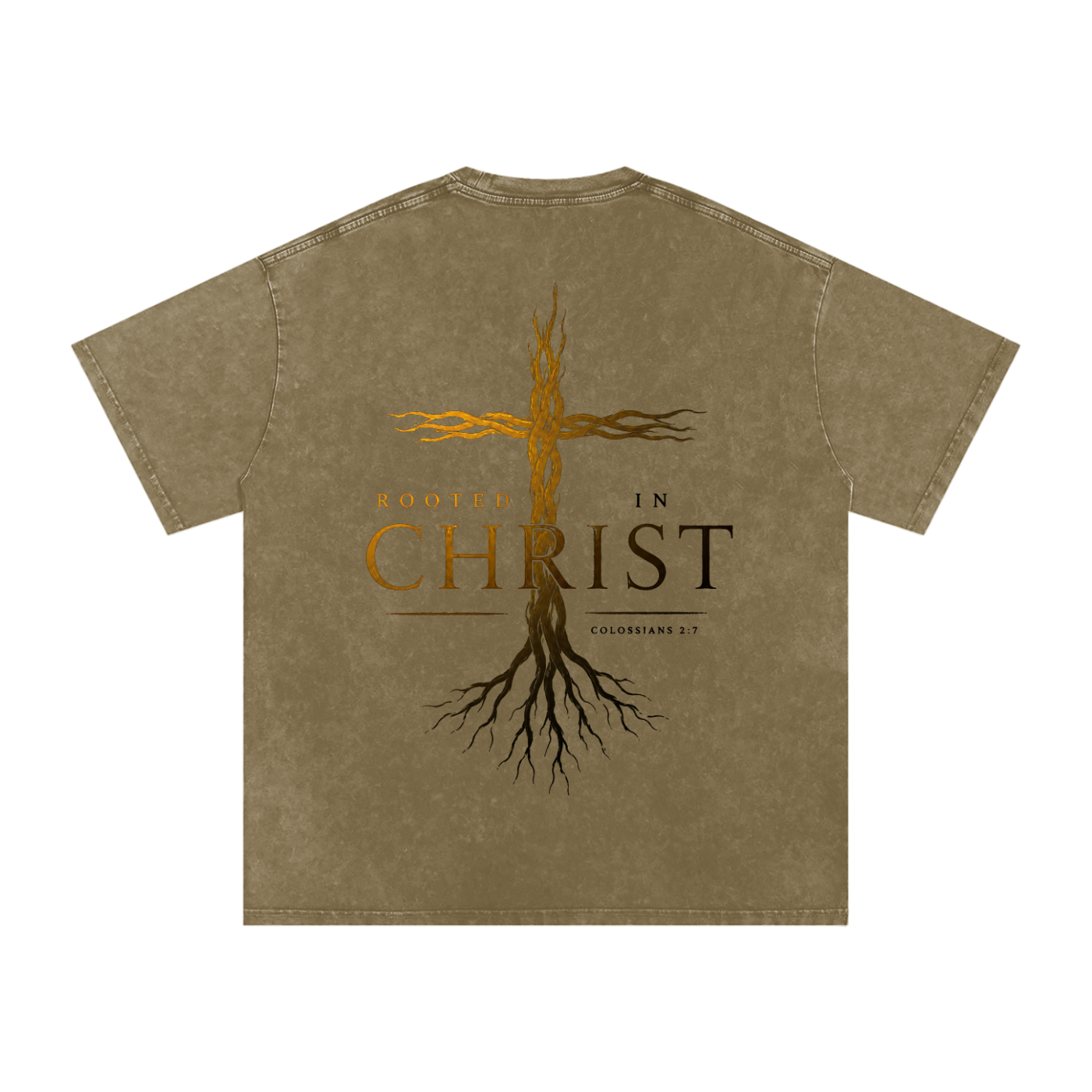 Root Cross Washed Out Oversized Tee