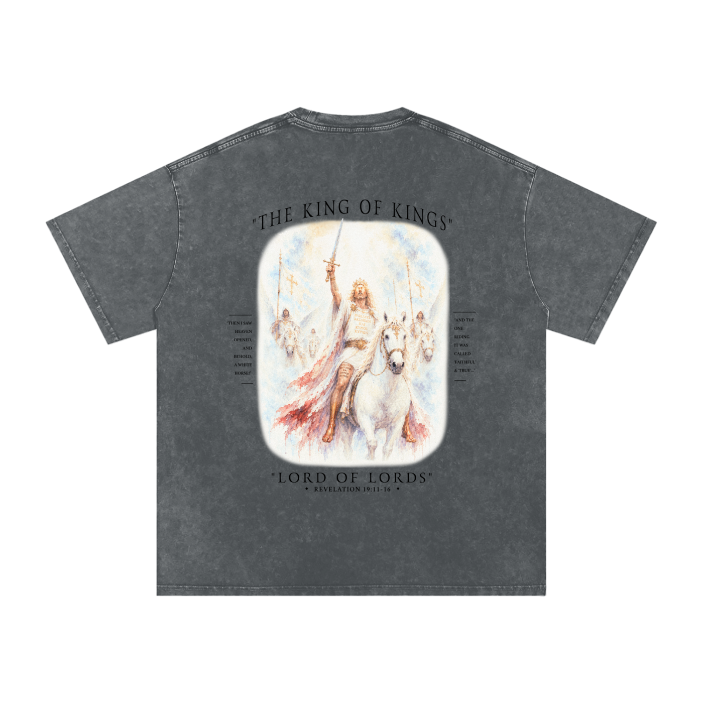 Rider coming with angels