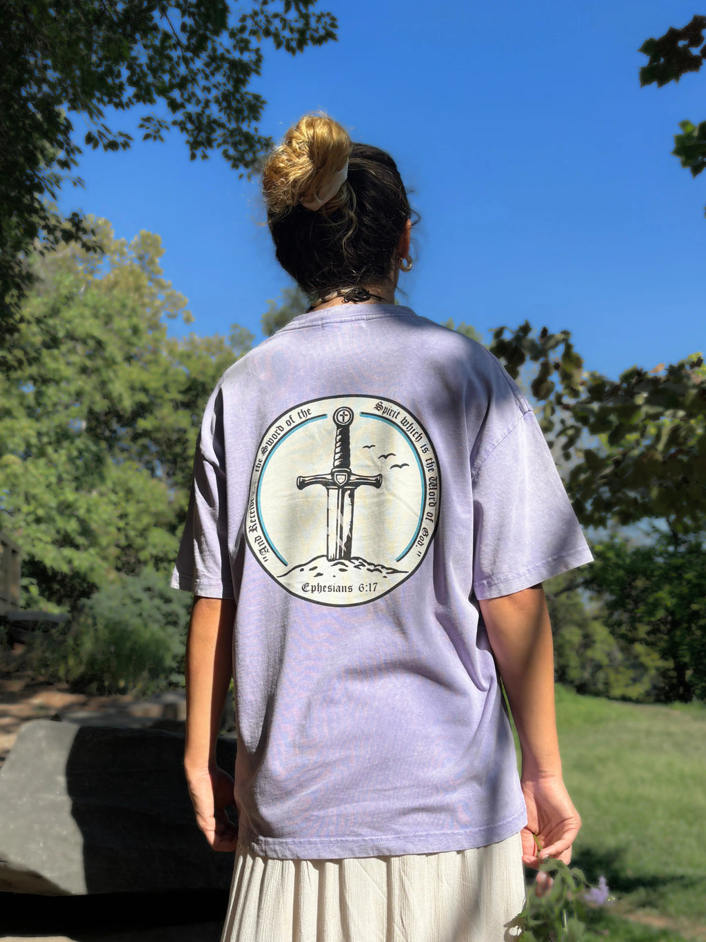 Sword in the Sand Washed Out Oversized Tee