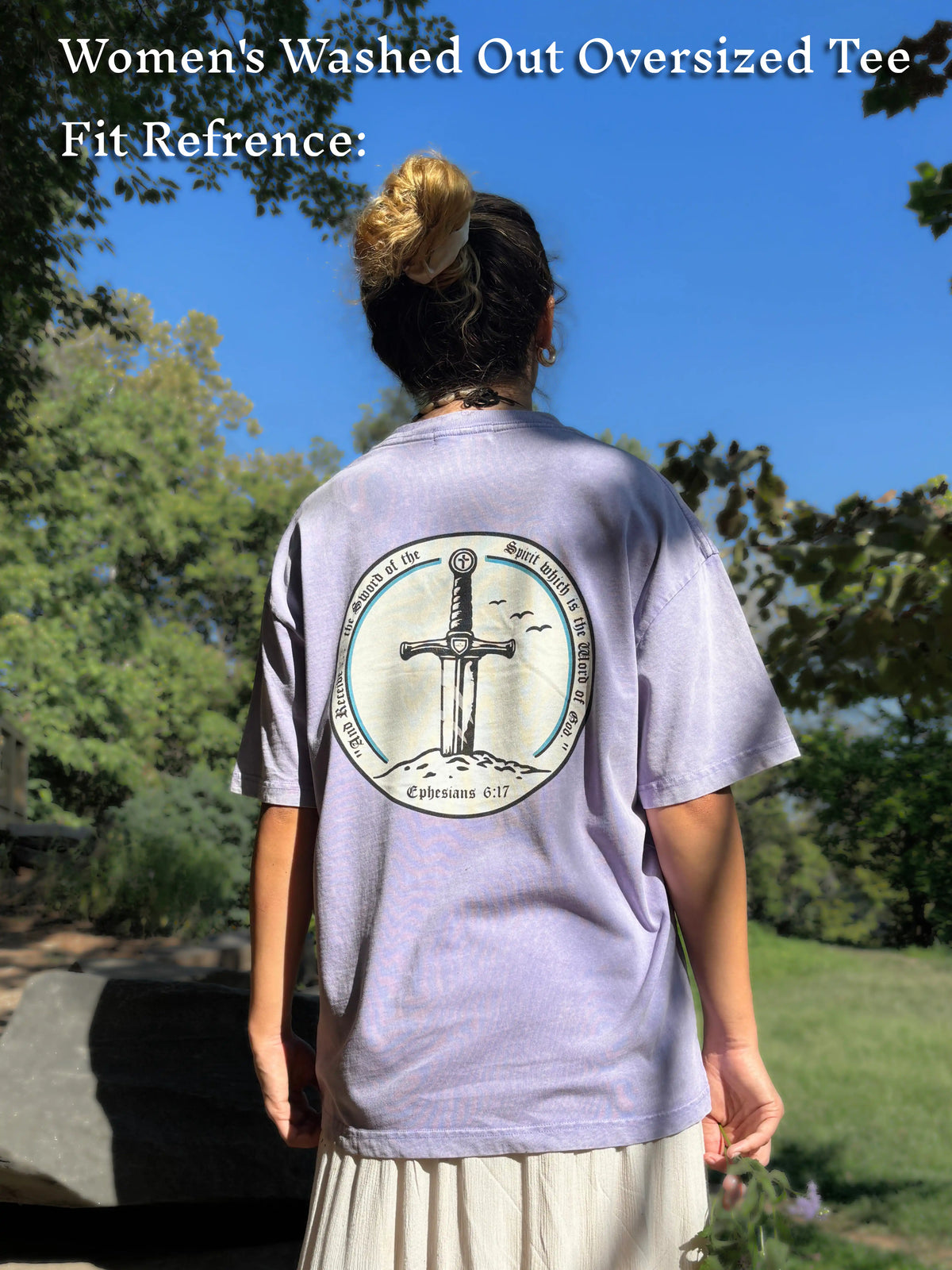 Stilled Wave Washed Out Oversized Tee