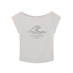 Stilled Waves Slim-Fit Wide Neck Top