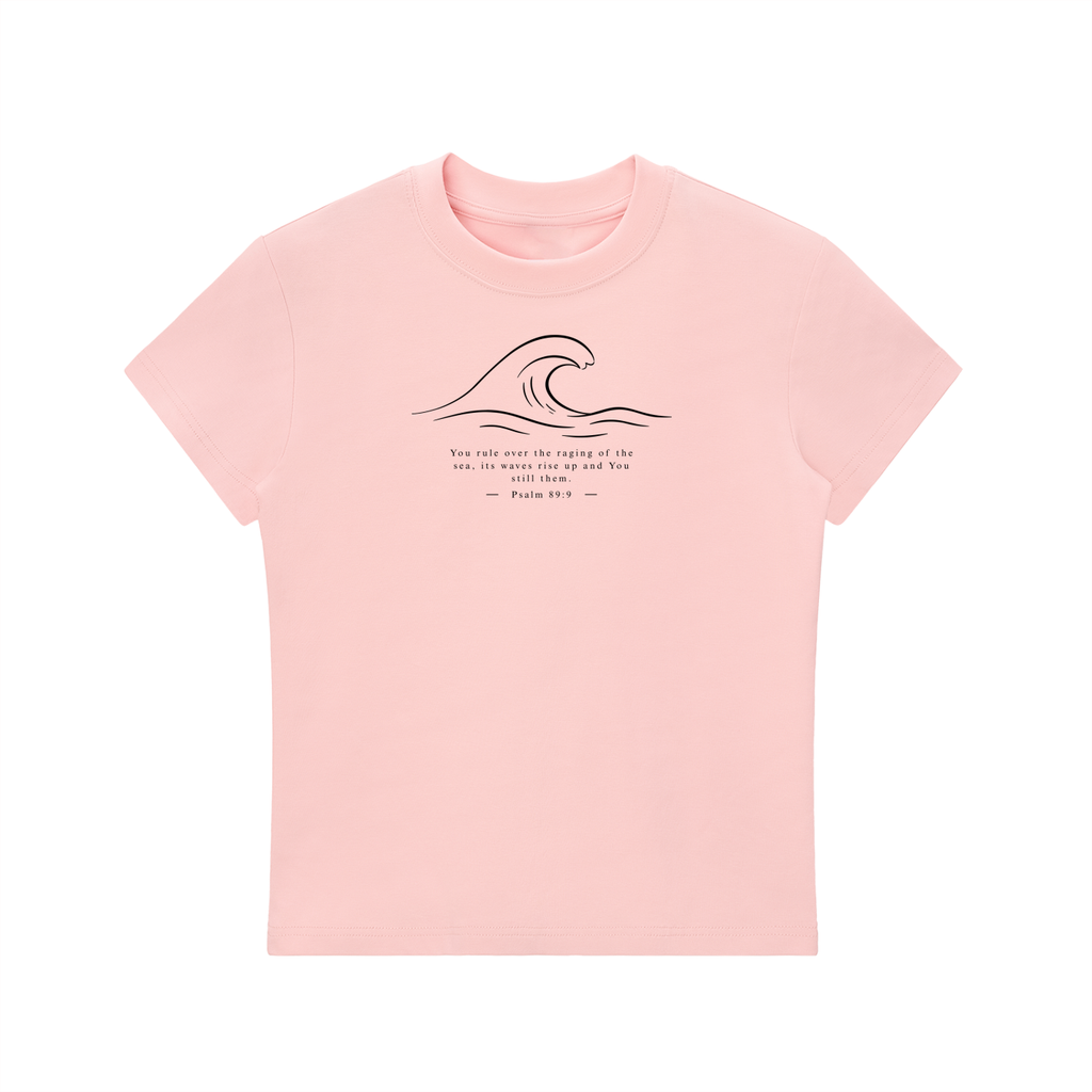 Stilled Wave Slim-Fit Women's Crewneck Tee