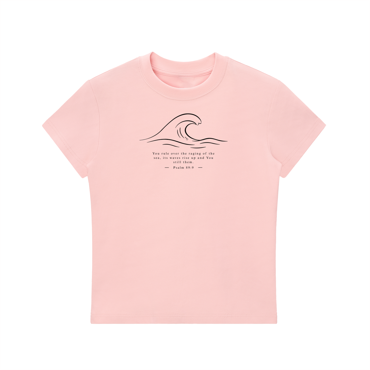 Stilled Wave Slim-Fit Women's Crewneck Tee