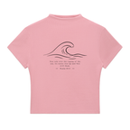 Stilled Wave Slim-Fit Mock Neck Top