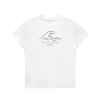 Stilled Wave Slim-Fit Women's Crewneck Tee