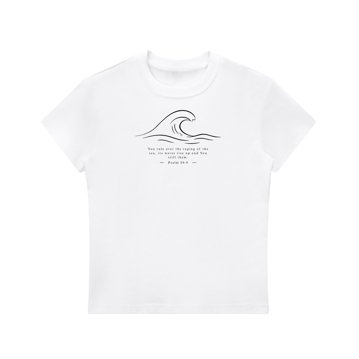 Stilled Wave Slim-Fit Women's Crewneck Tee