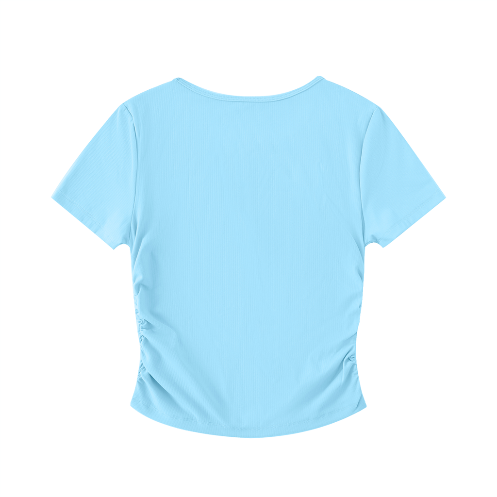 Stilled Waves Ruched Athletic Top