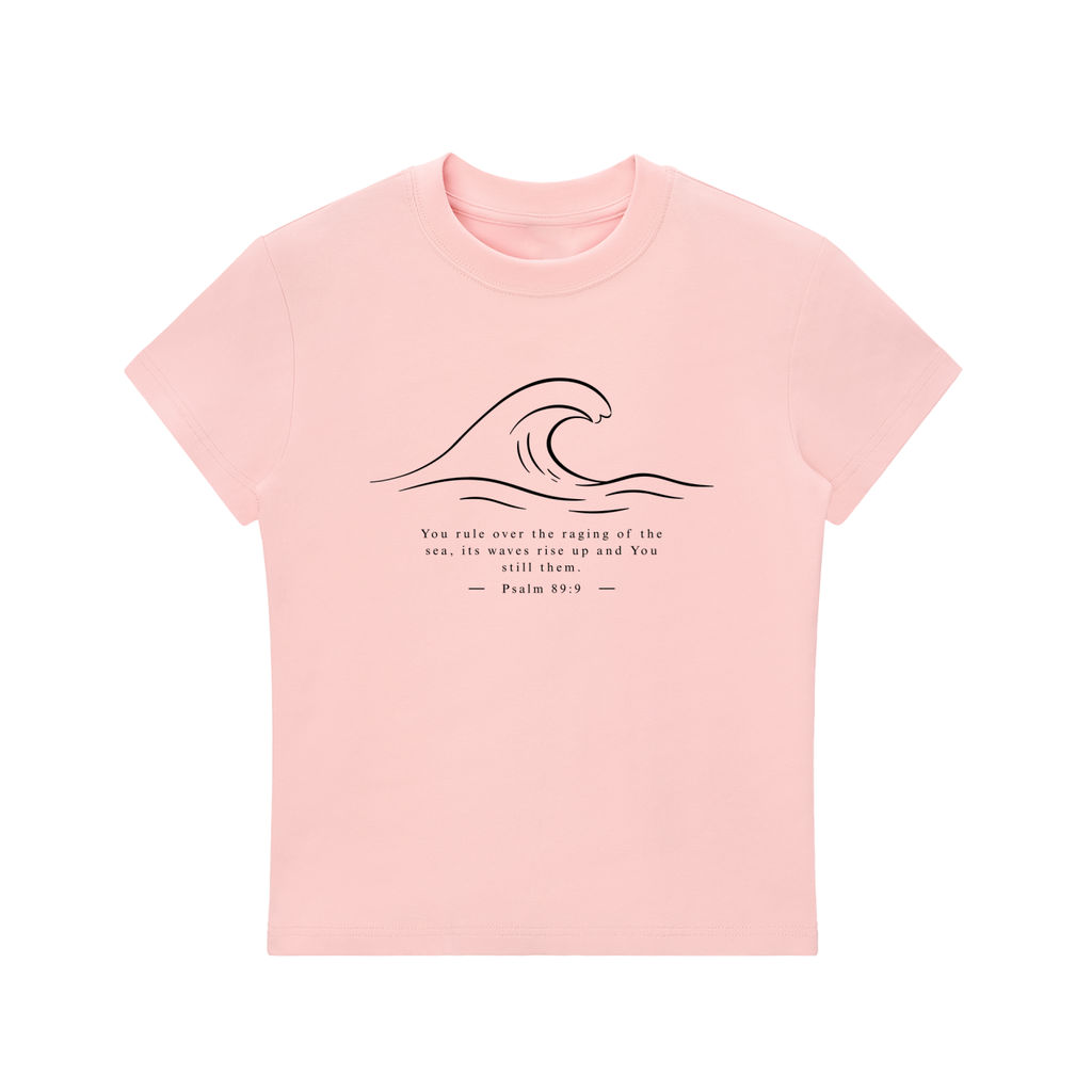 Stilled Waves Slim-Fit Women's Crewneck Tee