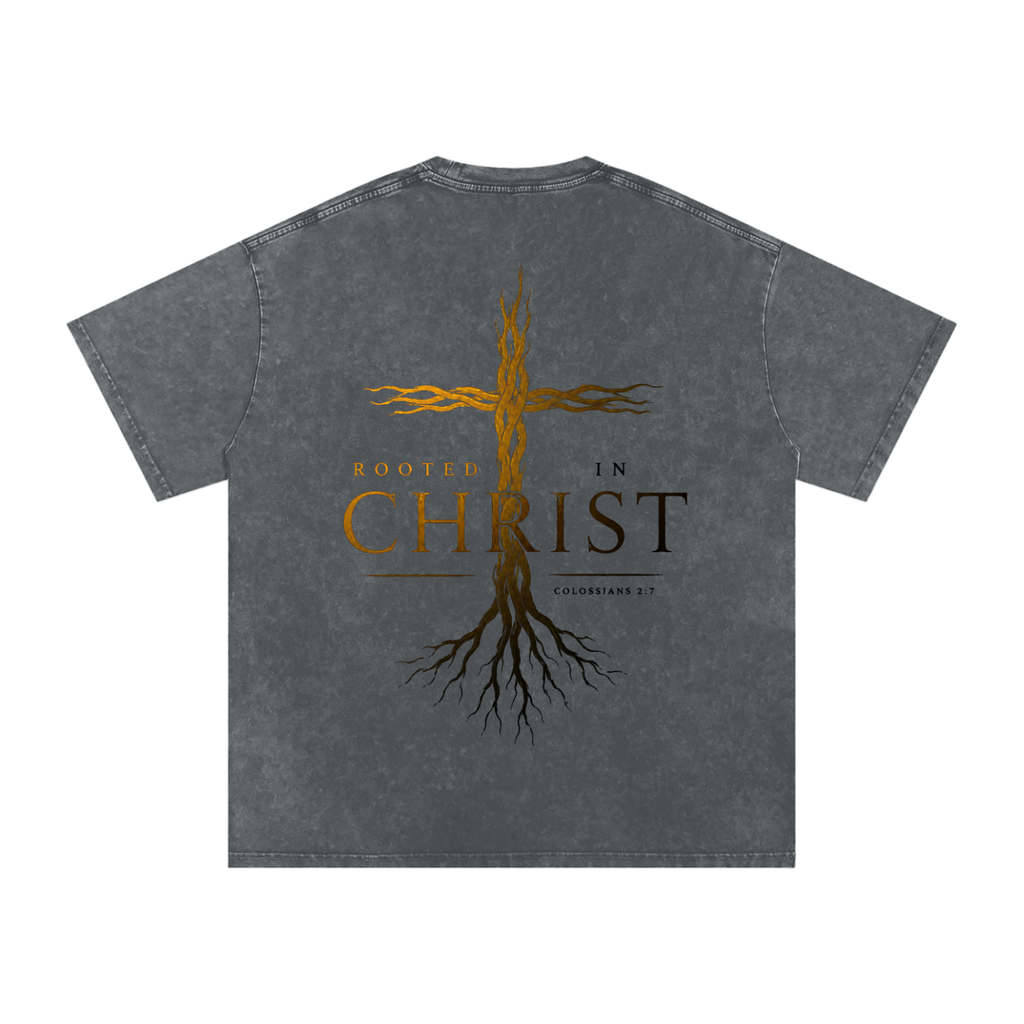 Root Cross Washed Out Oversized Tee