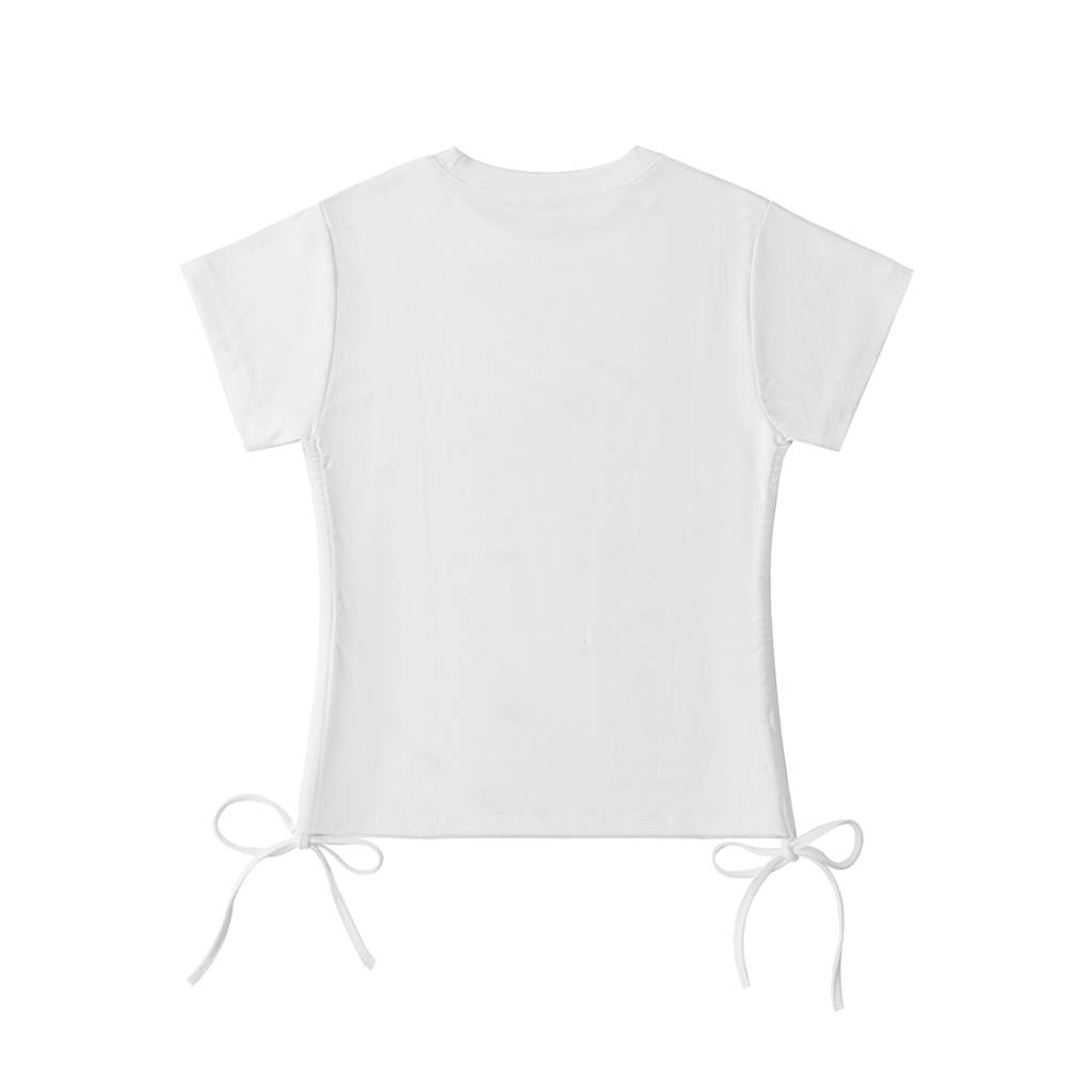 Stilled Waves Elegant Drawstring Top