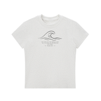 Stilled Wave Slim-Fit Women's Crewneck Tee