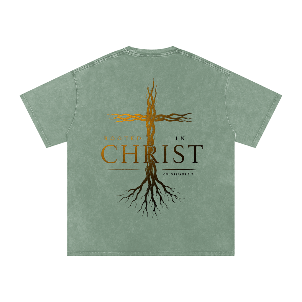 Root Cross Washed Out Oversized Tee