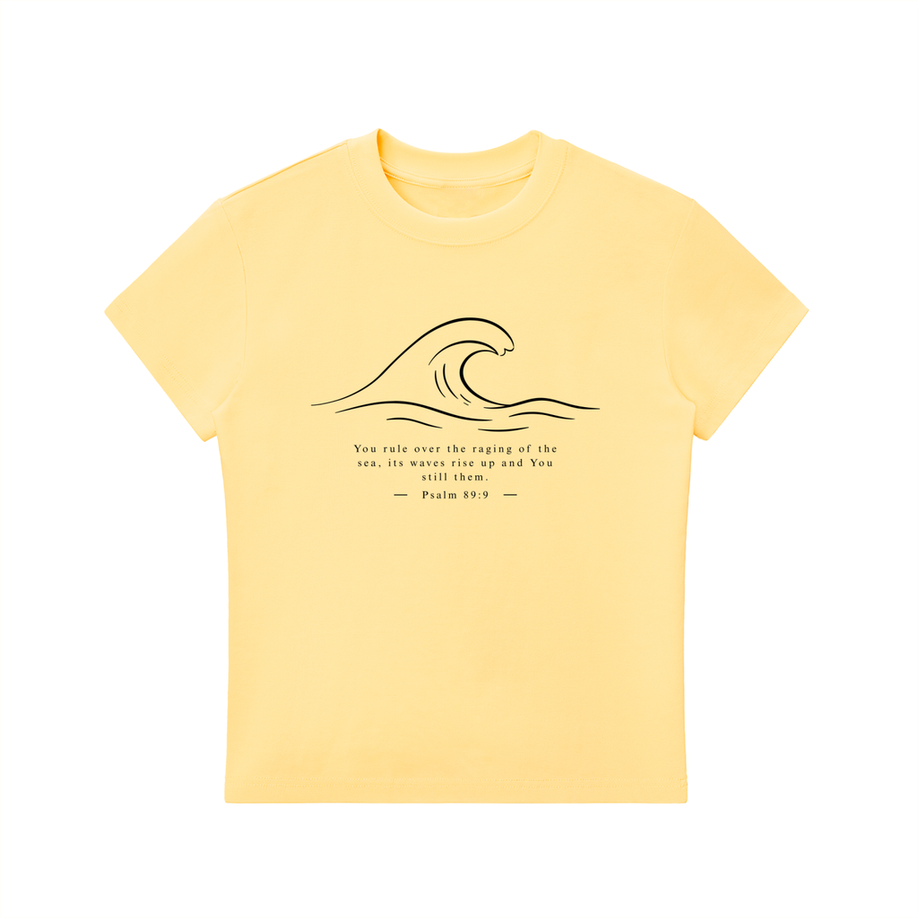 Stilled Waves Slim-Fit Women's Crewneck Tee