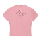 Stilled Wave Slim-Fit Mock Neck Top