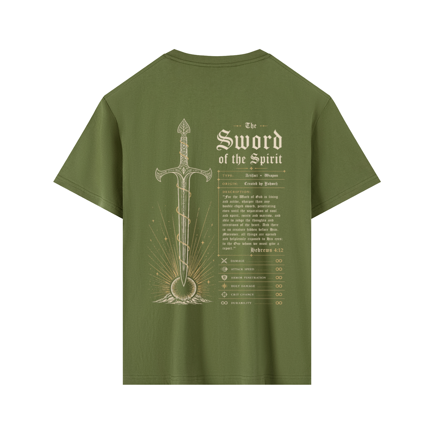 Sword of the Spirit Artifact  Premium Cotton Tee