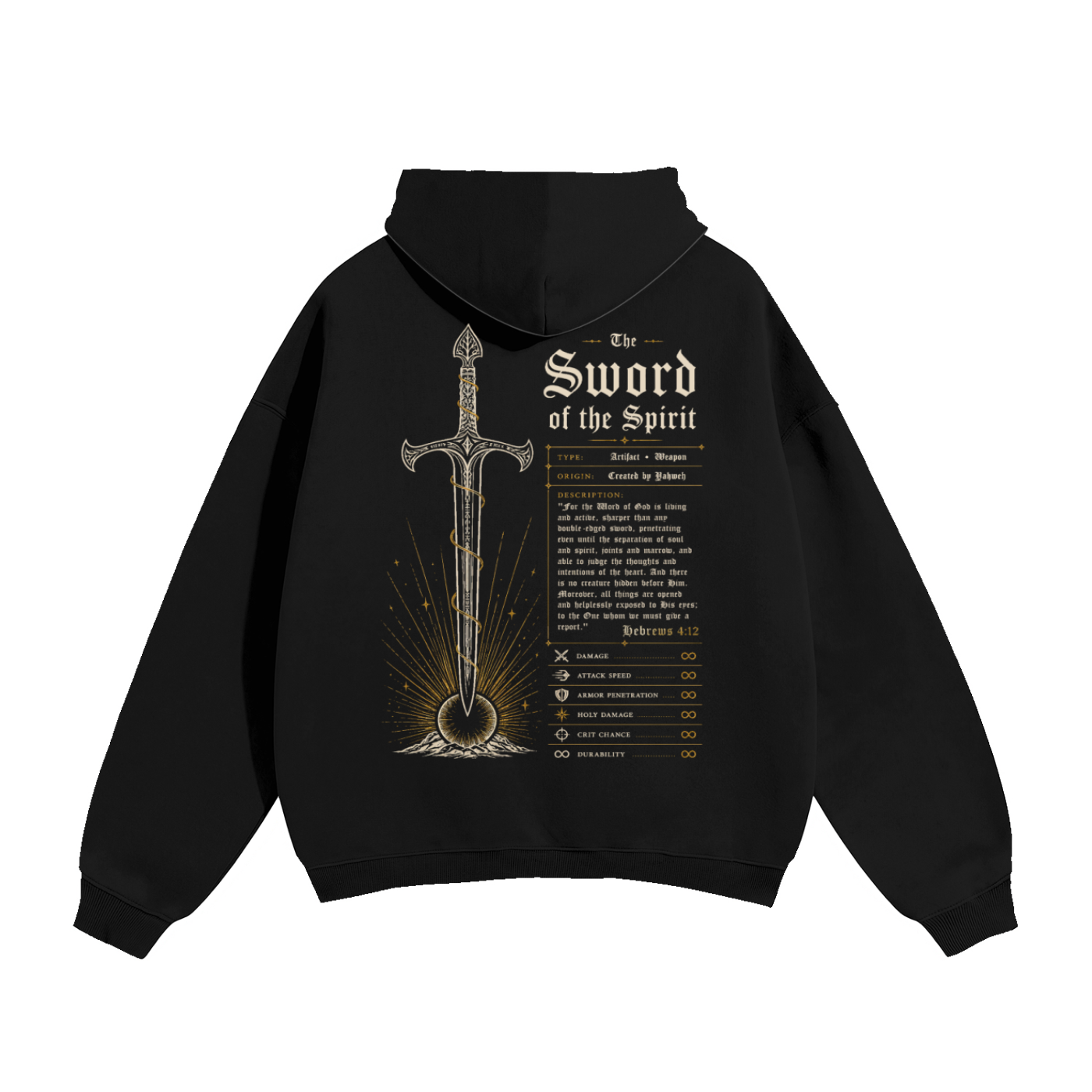 Sword of the Spirit Artifact Premium Oversized Hoodie