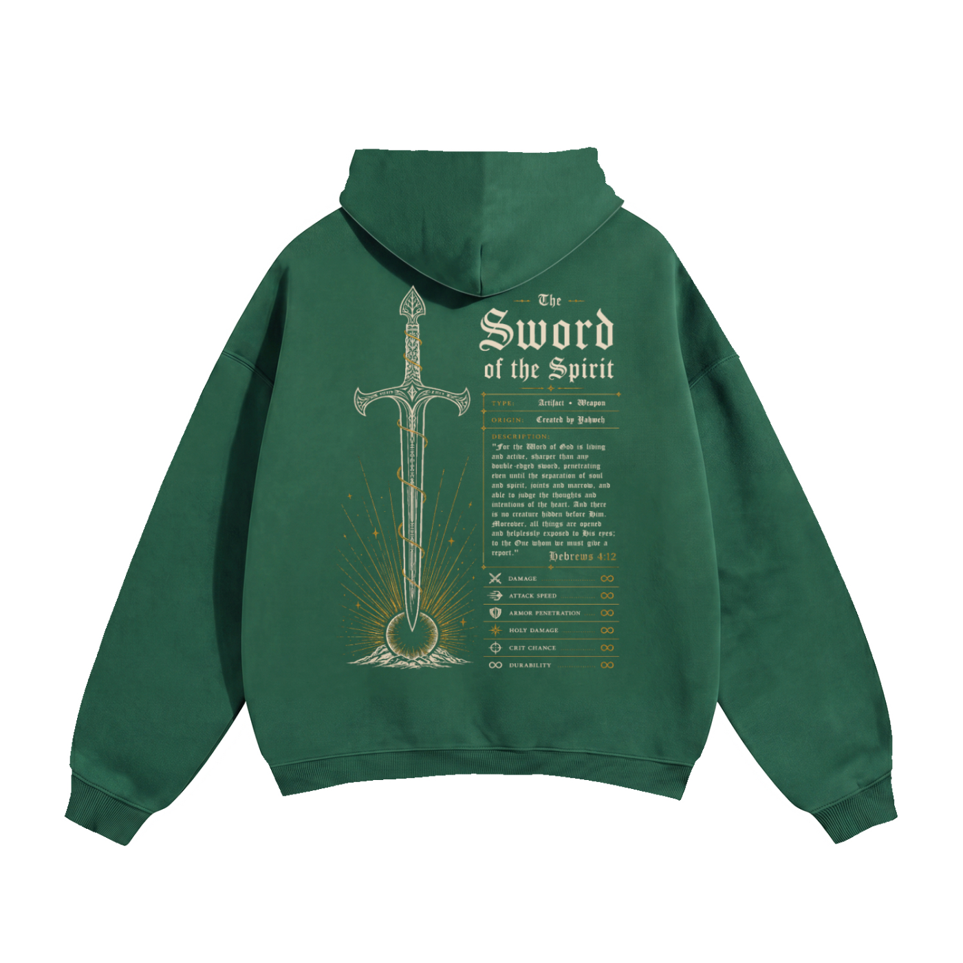 Sword of the Spirit Artifact Premium Oversized Hoodie
