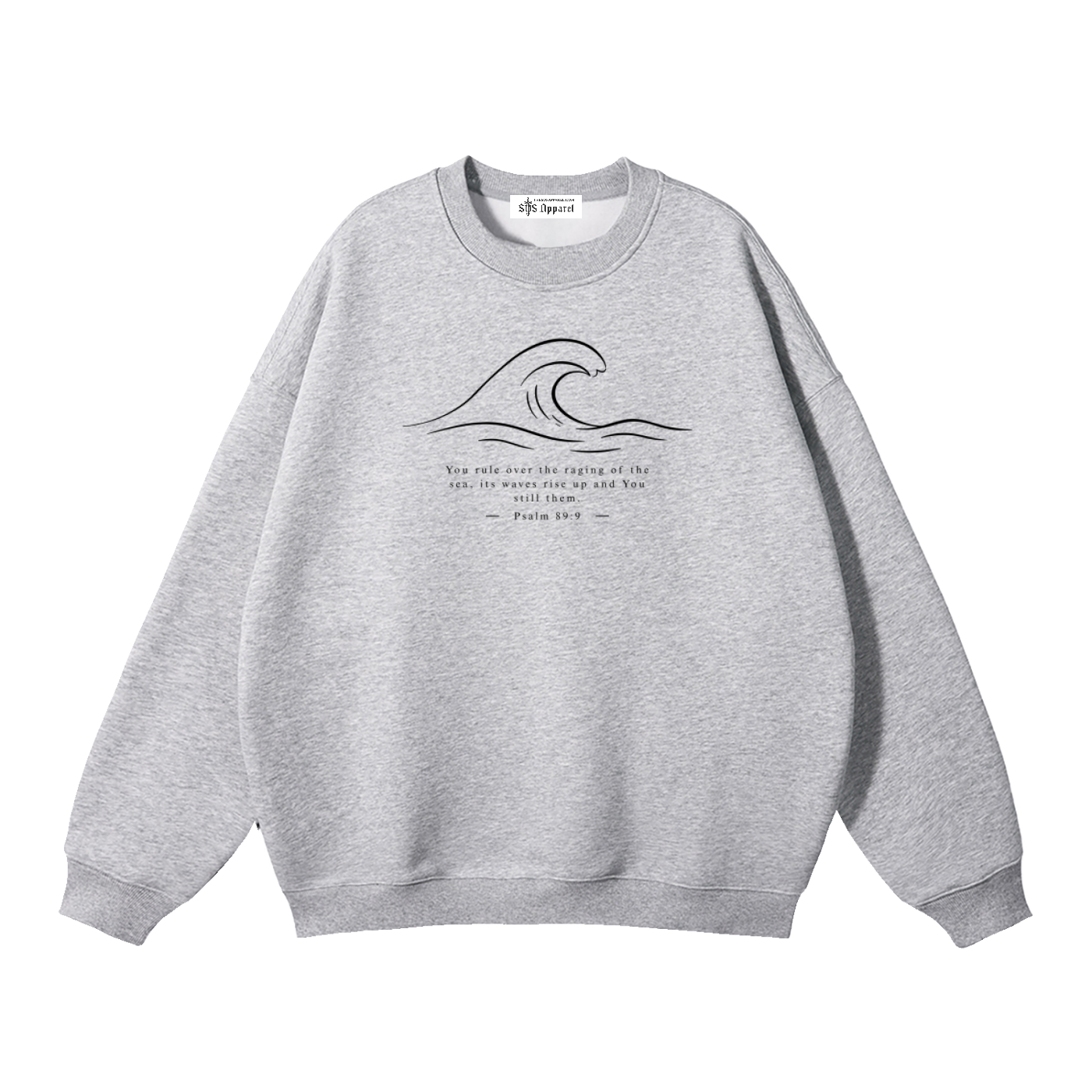 Stilled Wave Premium Fleeced Sweatshirt