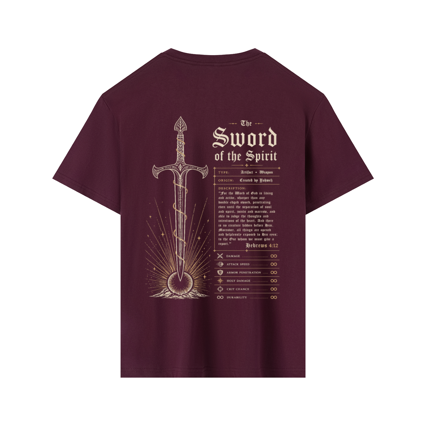 Sword of the Spirit Artifact  Premium Cotton Tee