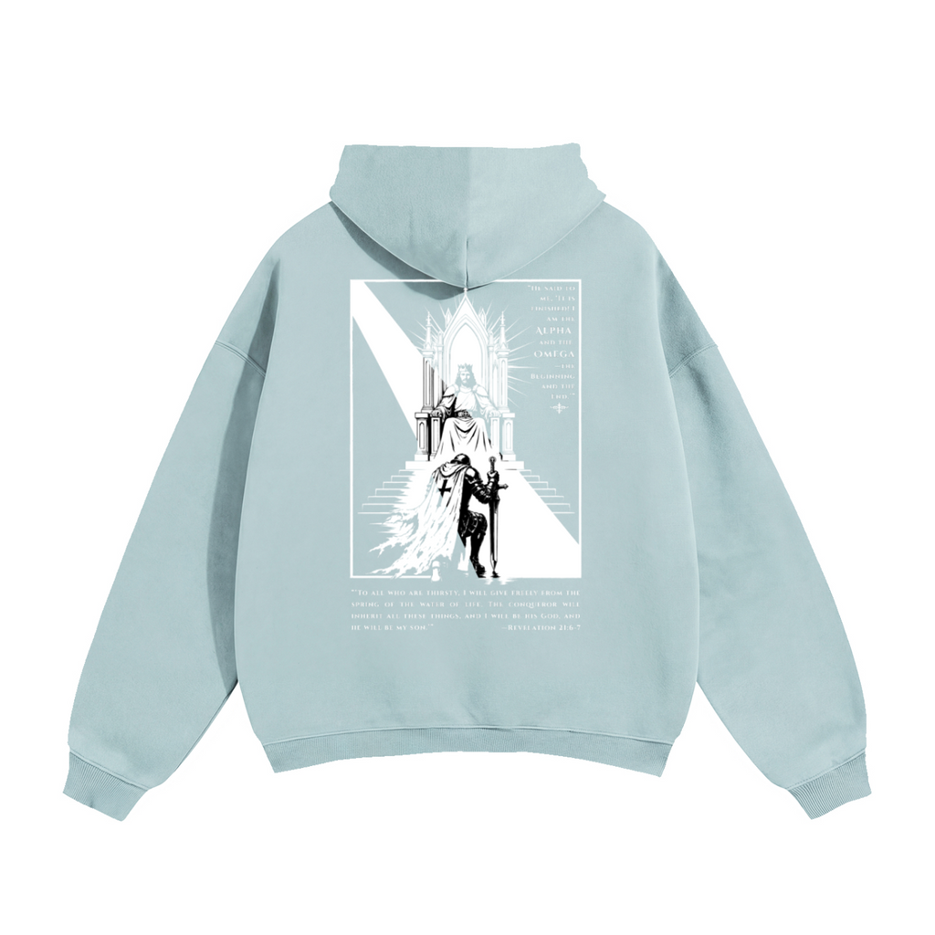The Great White Throne Oversized Fleece Hoodie