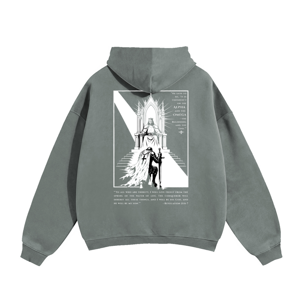 The Great White Throne Oversized Fleece Hoodie