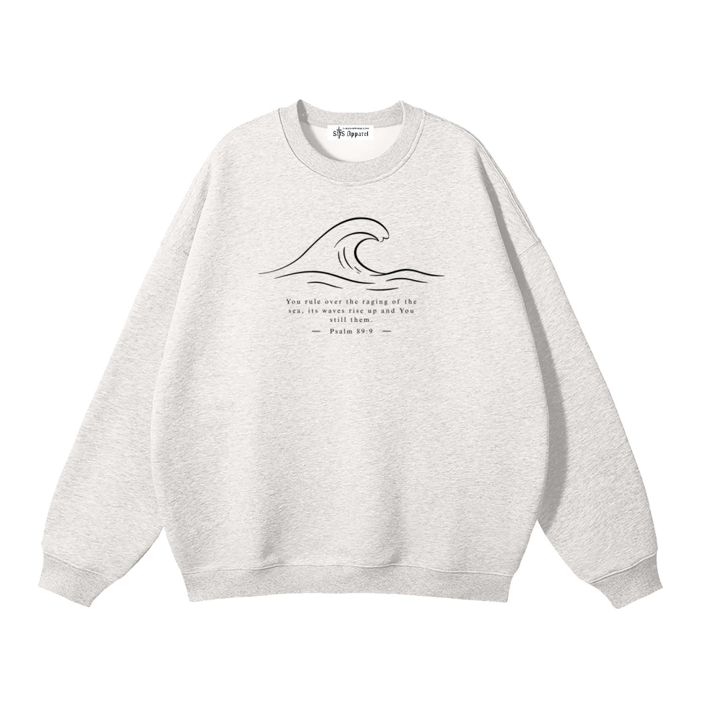 Stilled Wave Premium Fleeced Sweatshirt