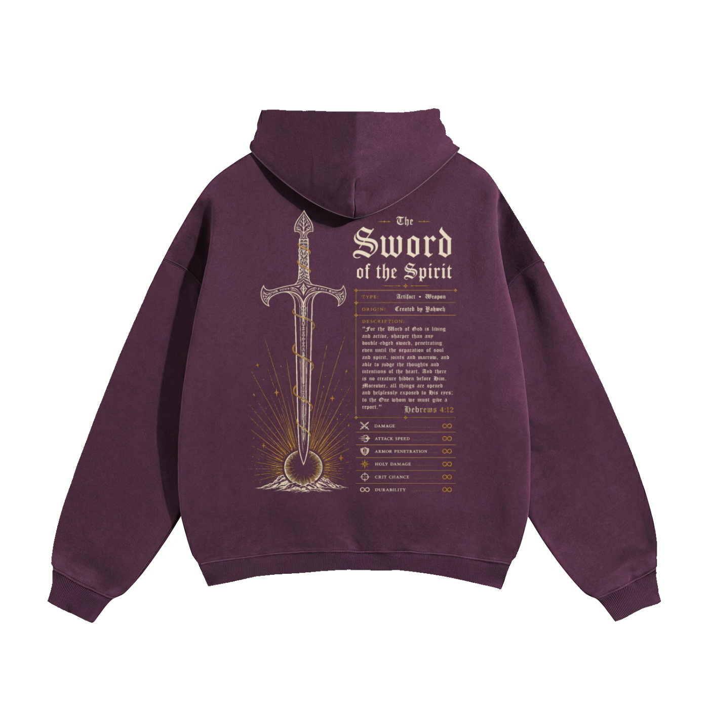 Sword of the Spirit Artifact Premium Oversized Hoodie