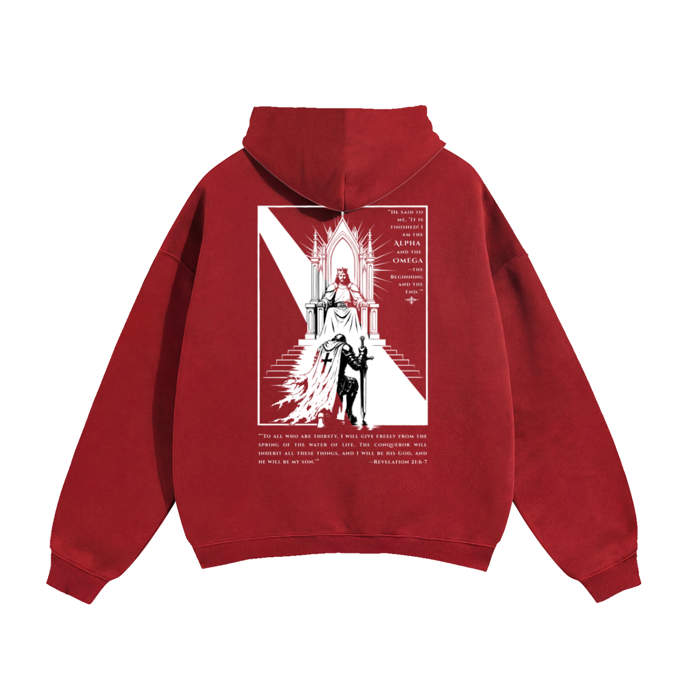 The Great White Throne Premium Oversized Hoodie