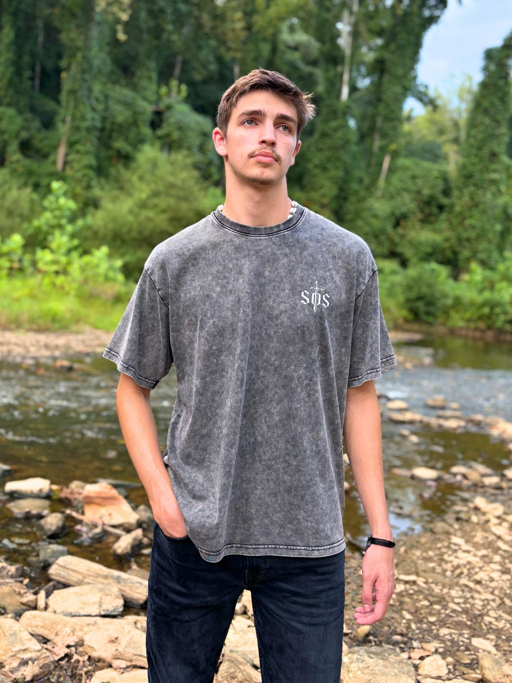 David vs Goliath Washed Out Oversized Tee